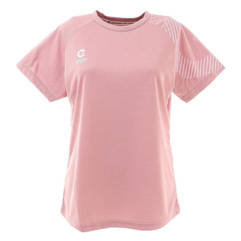  洗っても機能が続く UVカット 速乾  UV 吸汗速乾 半袖メッシュTシャツ 864GM1ES6827 PNK