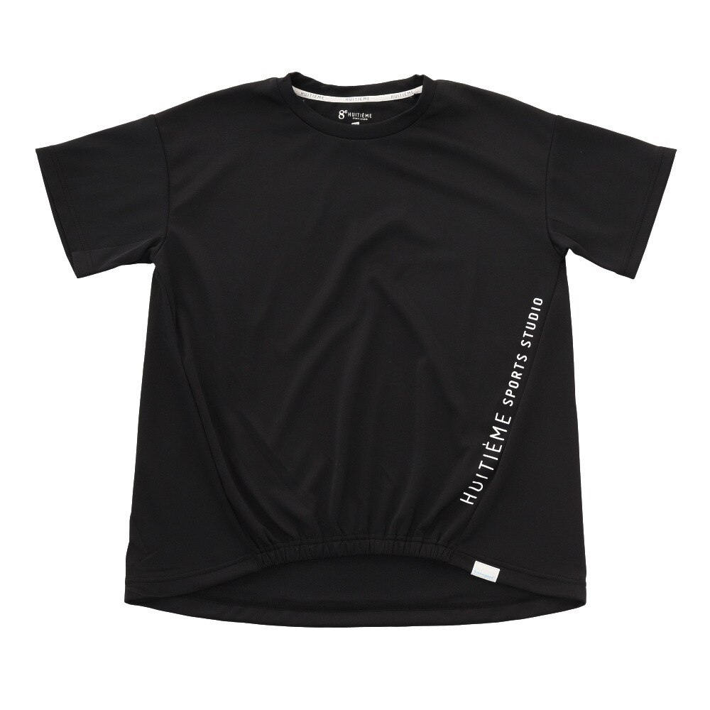  【送料無料！ 20日まで】洗える抗ウィルス素材 ナノガード 吸汗速乾 UV 半袖 Tシャツ HU21STP864116BLK