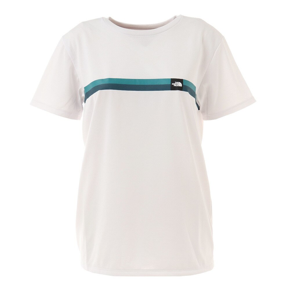  ショートスリーブボックスロゴラインTシャツ NTW32086 W