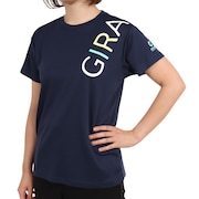 ジローム（GIRAUDM）（レディース）ドライ 速乾 UV ドライプラス プリントメッシュTRG 半袖Tシャツ CT2S3369-TR864-DGCD NVY