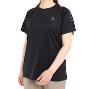 ジローム（GIRAUDM）（レディース）ドライ 速乾 UV ドライプラス プリントメッシュTRG 半袖Tシャツ CT2S3371-TR864-DGCD BLK