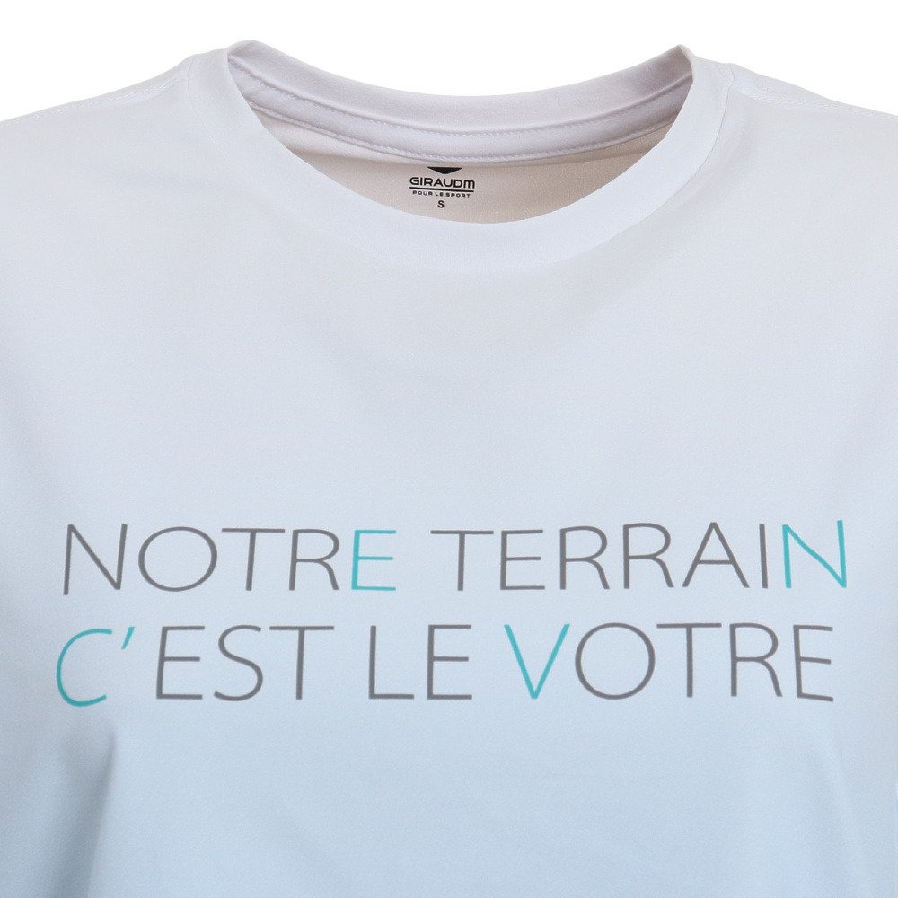 ジローム（GIRAUDM）（レディース）半袖Tシャツ レディース プリント天竺TRG CT2S3379-TR864-DGCD BLU