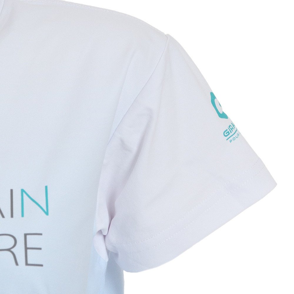 ジローム（GIRAUDM）（レディース）半袖Tシャツ レディース プリント天竺TRG CT2S3379-TR864-DGCD BLU