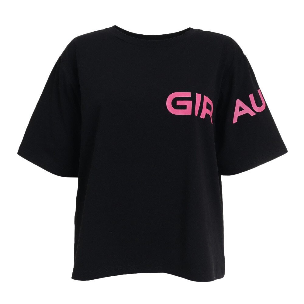 ジローム（GIRAUDM）（レディース）半袖Tシャツ レディース プリント天竺TBX CT2S3382-TR864-DGCD BLK