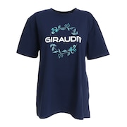 ジローム（GIRAUDM）（レディース）半袖Tシャツ レディース プリントチュニック CT2S3386-TR864-DGCD NVY