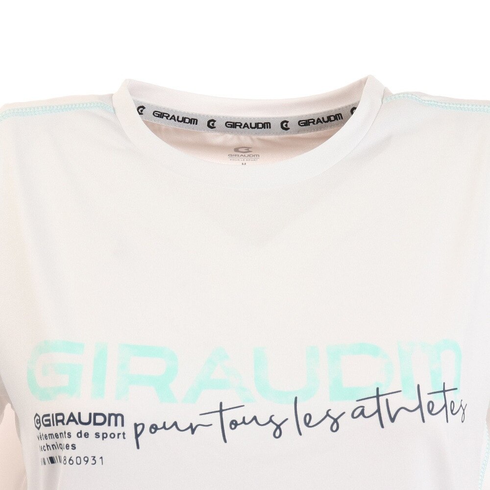 ジローム（GIRAUDM）（レディース）半袖Tシャツ レディース 天竺プリントTシャツ CT2S3366-TR864-DGSD WHT