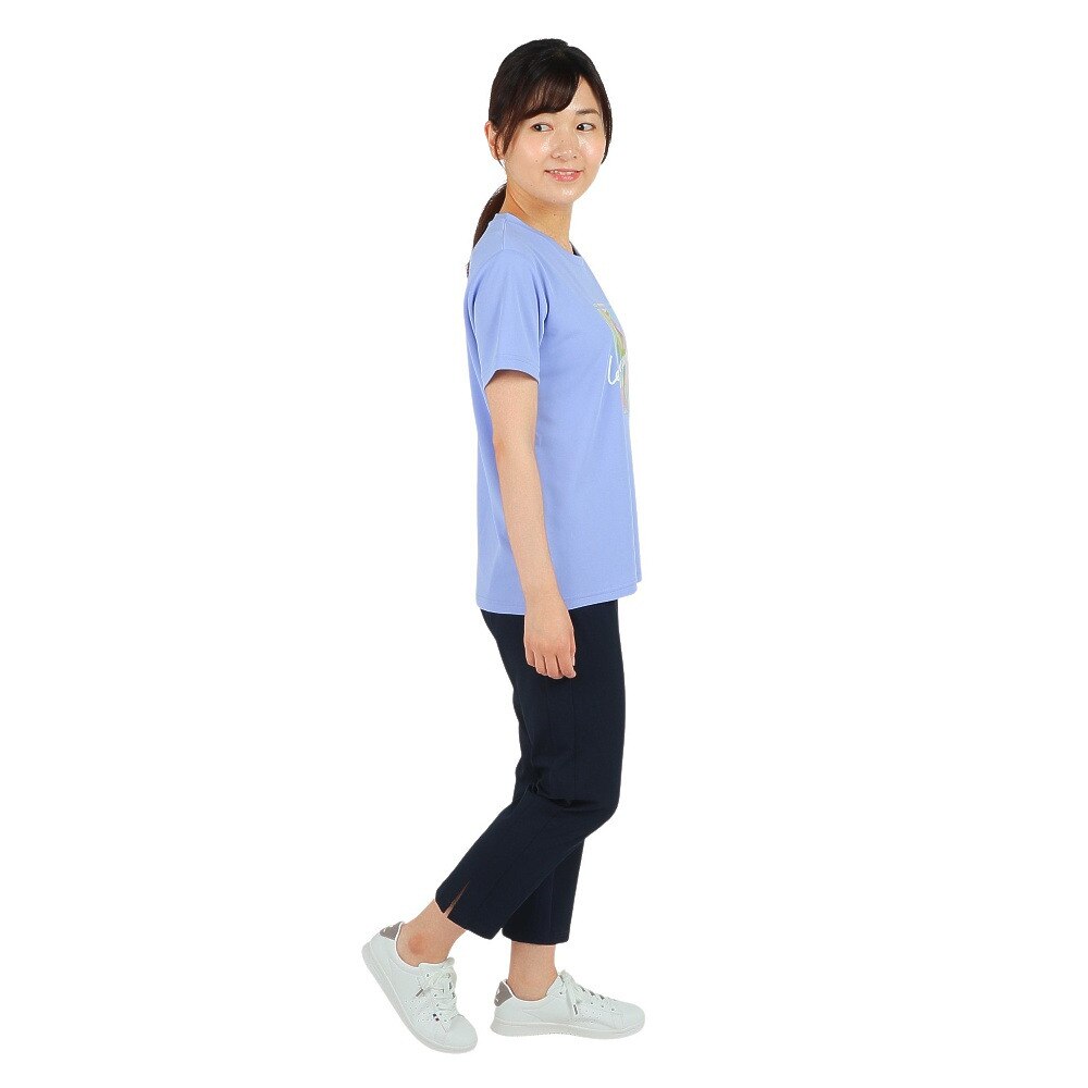 ルコックスポルティフ（lecoqsportif）（レディース）半袖Tシャツ レディース SUNSCREEN ビッグロゴ QMWVJA03 PP