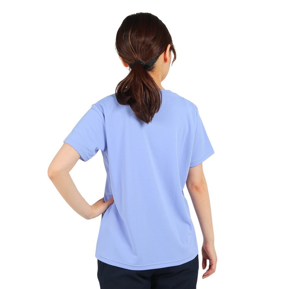 ルコックスポルティフ（lecoqsportif）（レディース）半袖Tシャツ レディース SUNSCREEN ビッグロゴ QMWVJA03 PP
