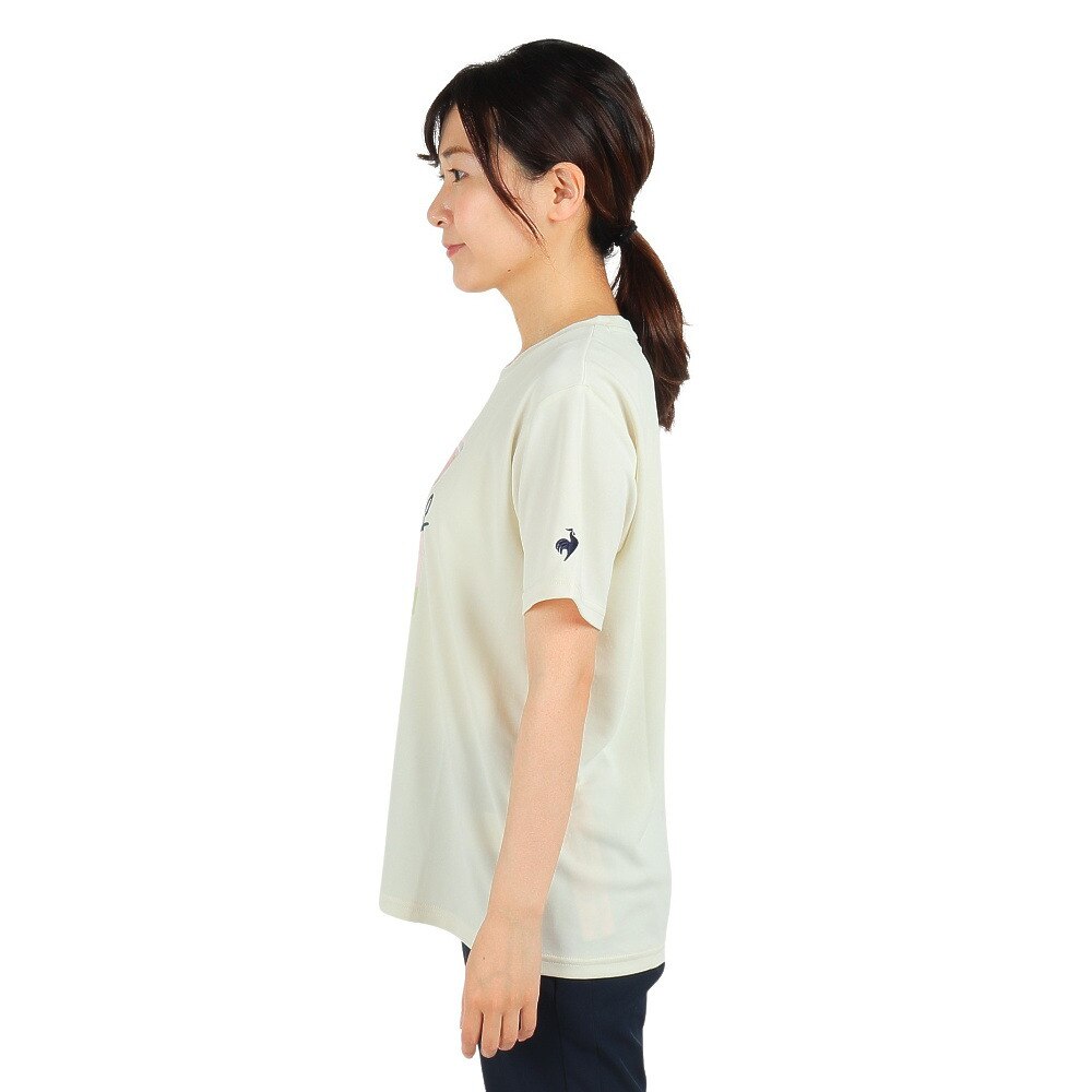 le coq sportif 半袖TシャツサイズLホワイト スポーツ レディース