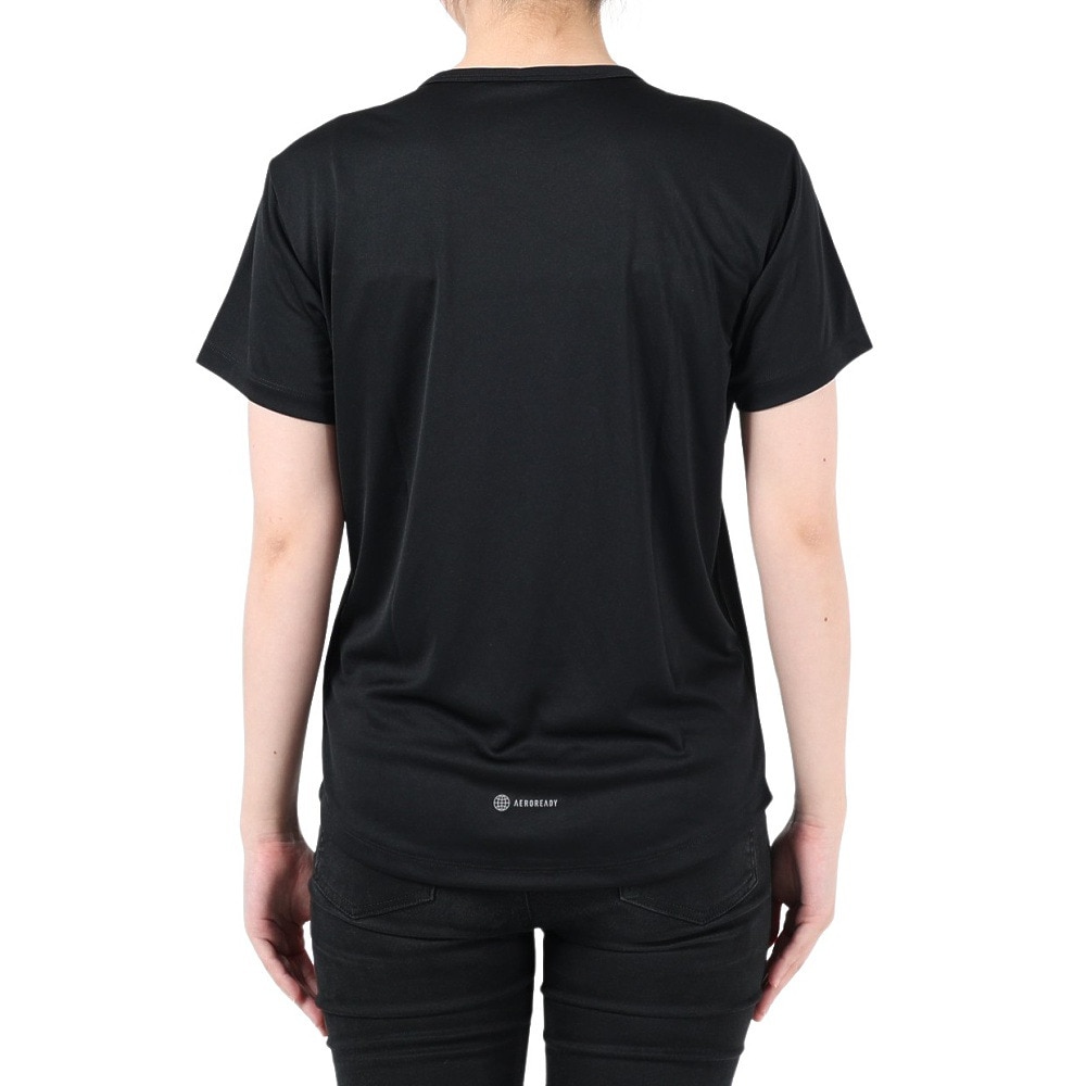 アディダス（adidas）（レディース）半袖シャツ レディース シーズナル ルーズフィット インターロック BUJ55-IA5196