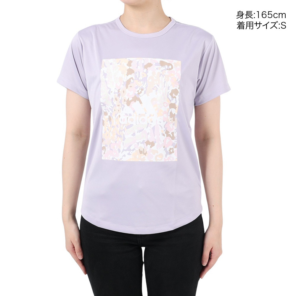 アディダス（adidas）（レディース）半袖シャツ レディース シーズナル ルーズフィット インターロック BUJ55-IA5198