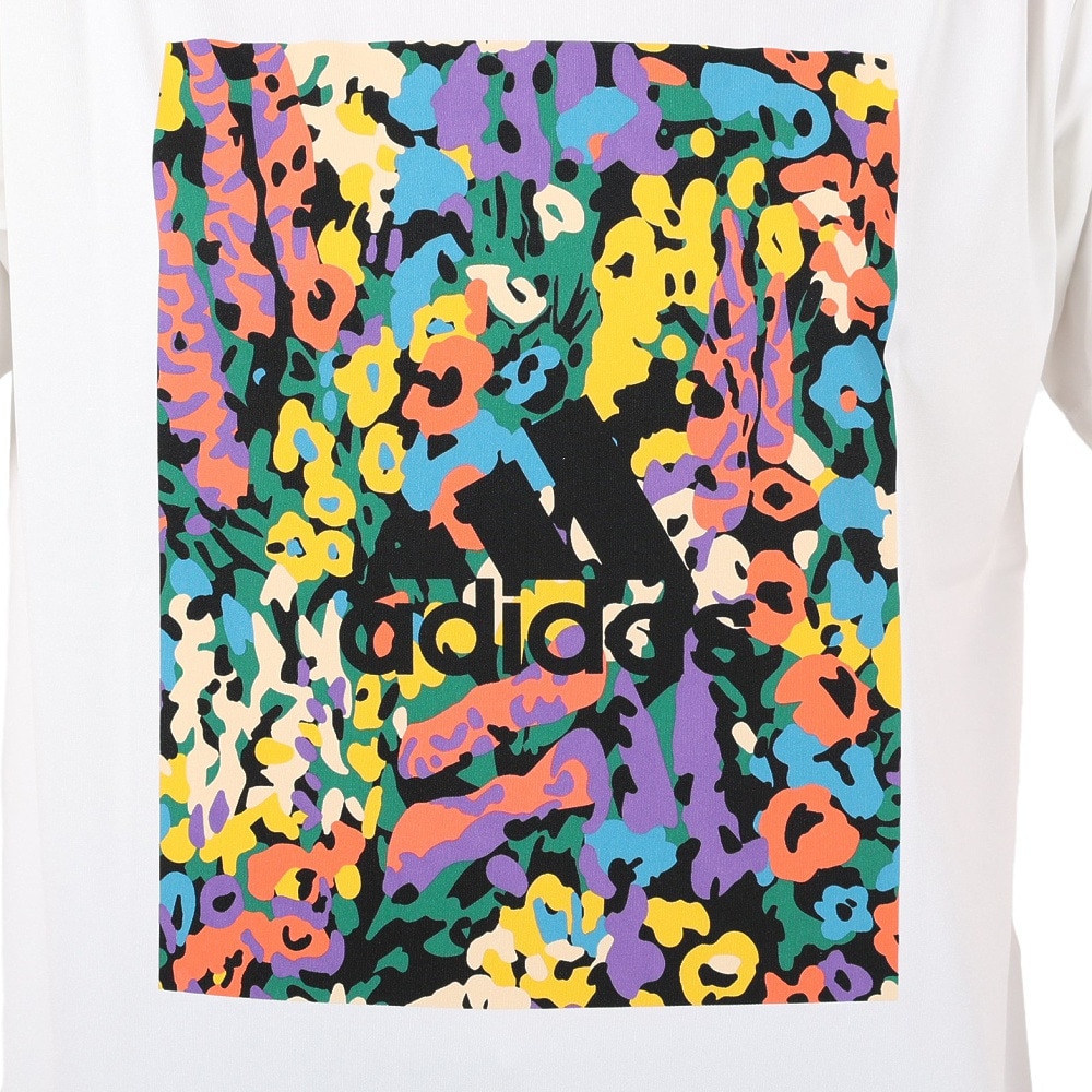 アディダス（adidas）（レディース）半袖シャツ レディース シーズナル ルーズフィット インターロック BUJ55-IA5199