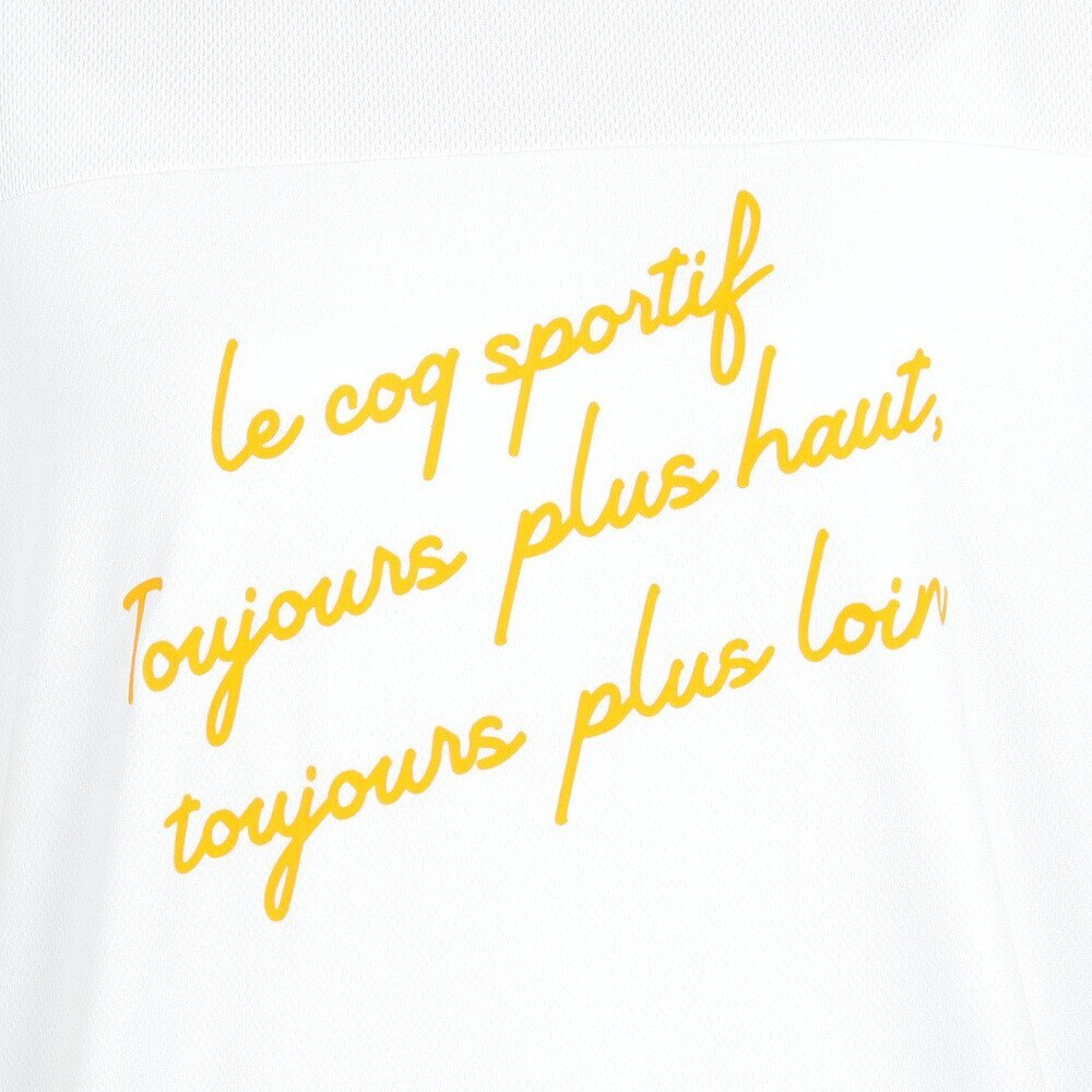 ルコックスポルティフ（lecoqsportif）（レディース）半袖シャツ レディース EXcDRY D-Tec QMWVJA05 WH