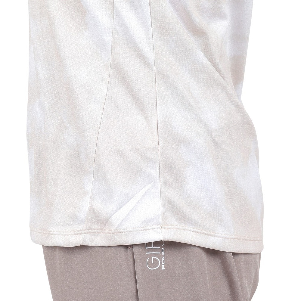 ジローム（GIRAUDM）（レディース）ドライプラスクール SHINE BLOCK メッシュ半袖Tシャツ CT4S0050-TR864-GRSD BEG
