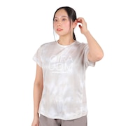 ジローム（GIRAUDM）（レディース）ドライプラスクール SHINE BLOCK メッシュ半袖Tシャツ CT4S0050-TR864-GRSD BEG