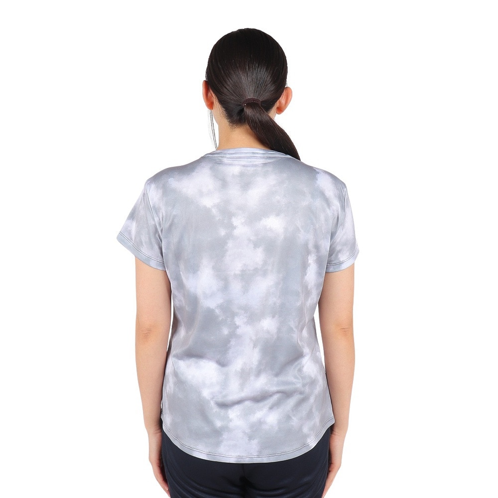 ジローム（GIRAUDM）（レディース）ドライプラスクール SHINE BLOCK メッシュ半袖Tシャツ CT4S0050-TR864-GRSD BLK