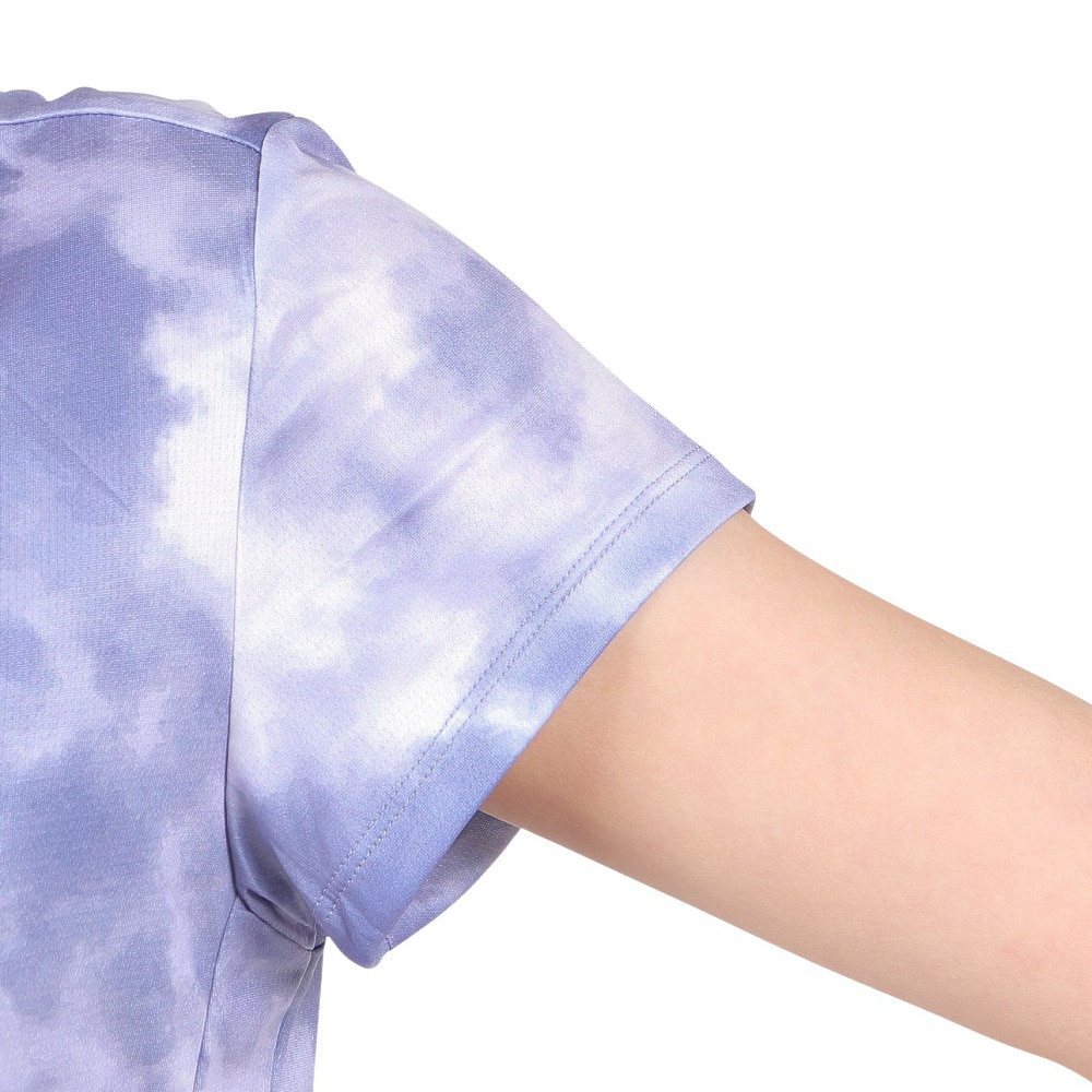 ジローム（GIRAUDM）（レディース）ドライプラスクール SHINE BLOCK メッシュ半袖Tシャツ CT4S0050-TR864-GRSD NVY