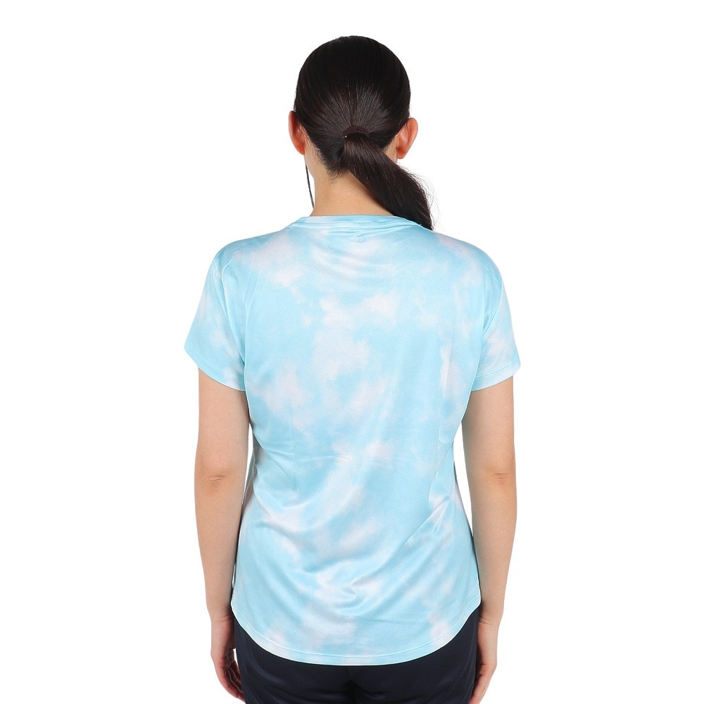 ジローム（GIRAUDM）（レディース）ドライプラスクール SHINE BLOCK メッシュ半袖Tシャツ CT4S0050-TR864-GRSD SAX