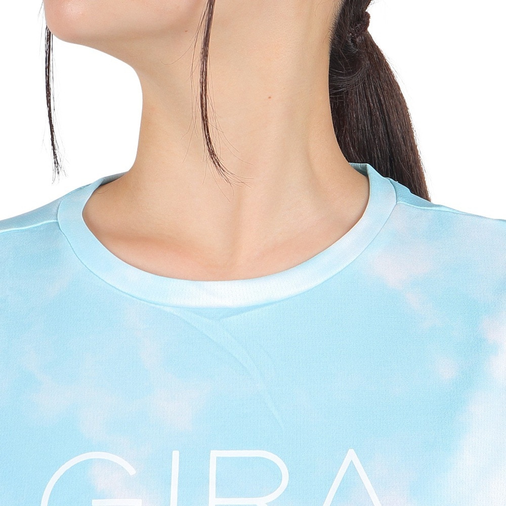 ジローム（GIRAUDM）（レディース）ドライプラスクール SHINE BLOCK メッシュ半袖Tシャツ CT4S0050-TR864-GRSD SAX