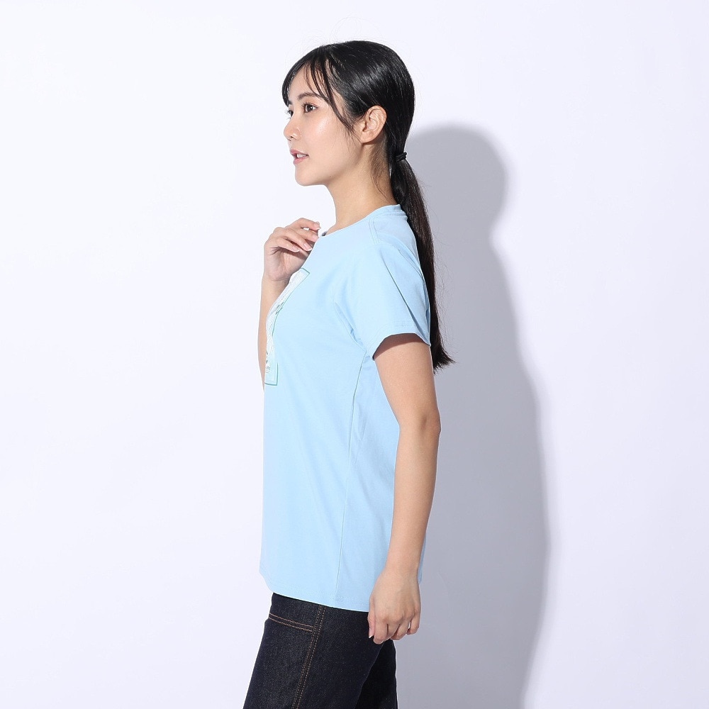 ジローム（GIRAUDM）（レディース）ドライプラス JERSEY プリント Tシャツ CT4S0051-TR864-GRCD LBLU