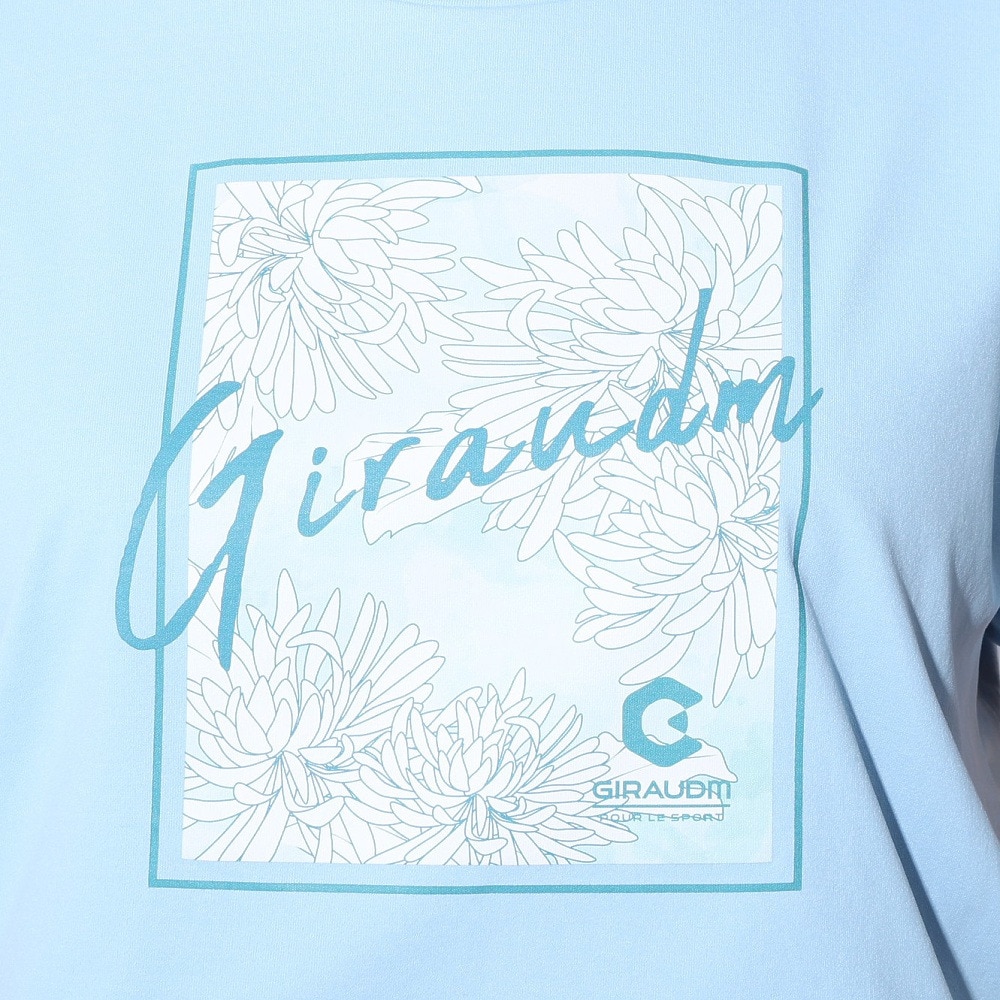 ジローム（GIRAUDM）（レディース）ドライプラス JERSEY プリント Tシャツ CT4S0051-TR864-GRCD LBLU