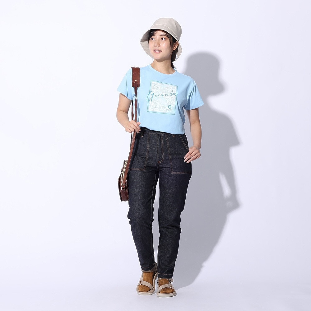 ジローム（GIRAUDM）（レディース）ドライプラス JERSEY プリント Tシャツ CT4S0051-TR864-GRCD LBLU