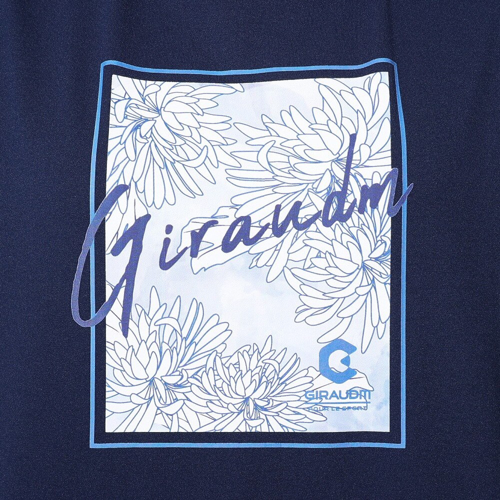 ジローム（GIRAUDM）（レディース）ドライプラス JERSEY プリント Tシャツ CT4S0051-TR864-GRCD NVY