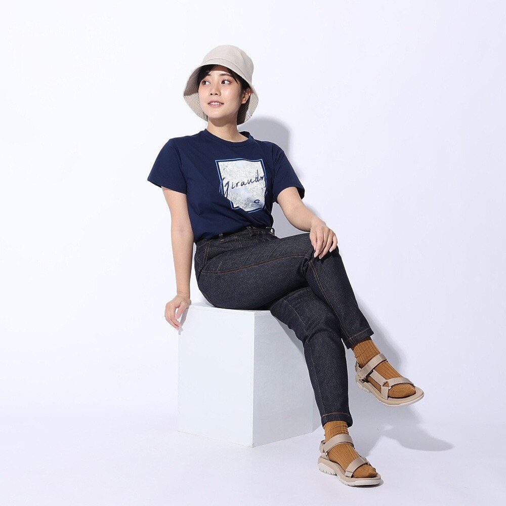 ジローム（GIRAUDM）（レディース）ドライプラス JERSEY プリント Tシャツ CT4S0051-TR864-GRCD NVY