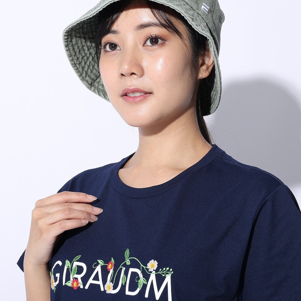 ジローム（GIRAUDM）（レディース）ドライプラス ジャージ プリント Tシャツ CT4S0052-TR864-GRCD NVY