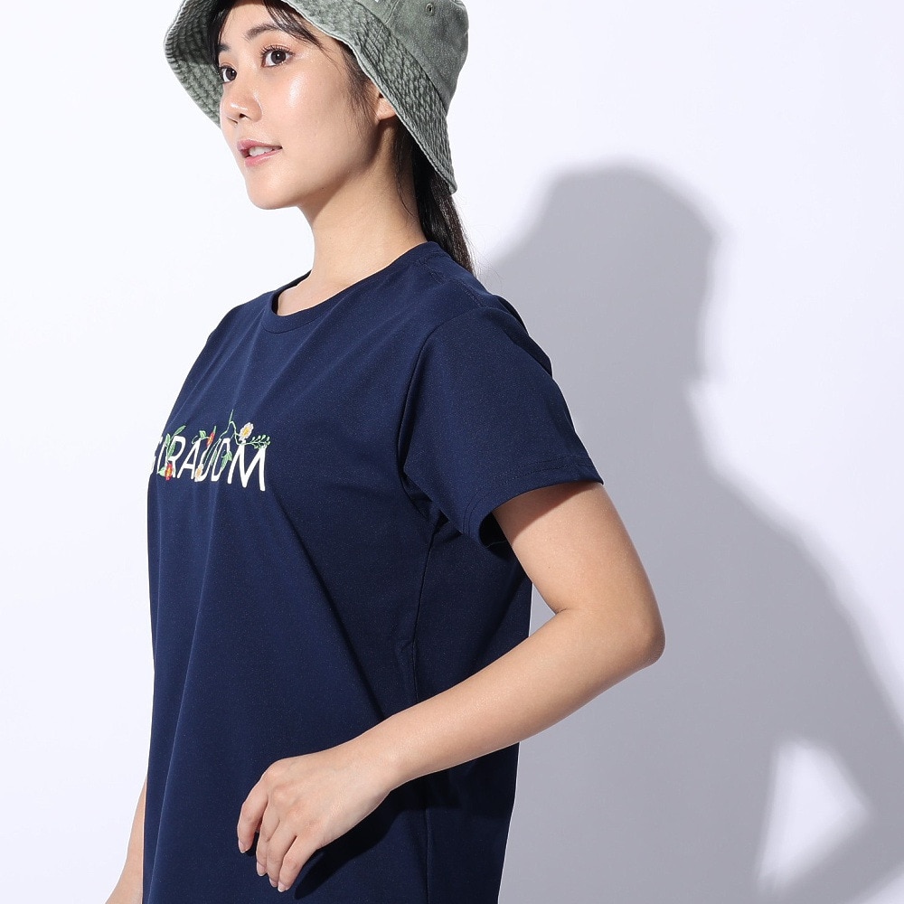 ジローム（GIRAUDM）（レディース）ドライプラス ジャージ プリント Tシャツ CT4S0052-TR864-GRCD NVY