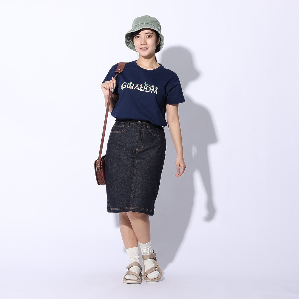 ジローム（GIRAUDM）（レディース）ドライプラス ジャージ プリント Tシャツ CT4S0052-TR864-GRCD NVY