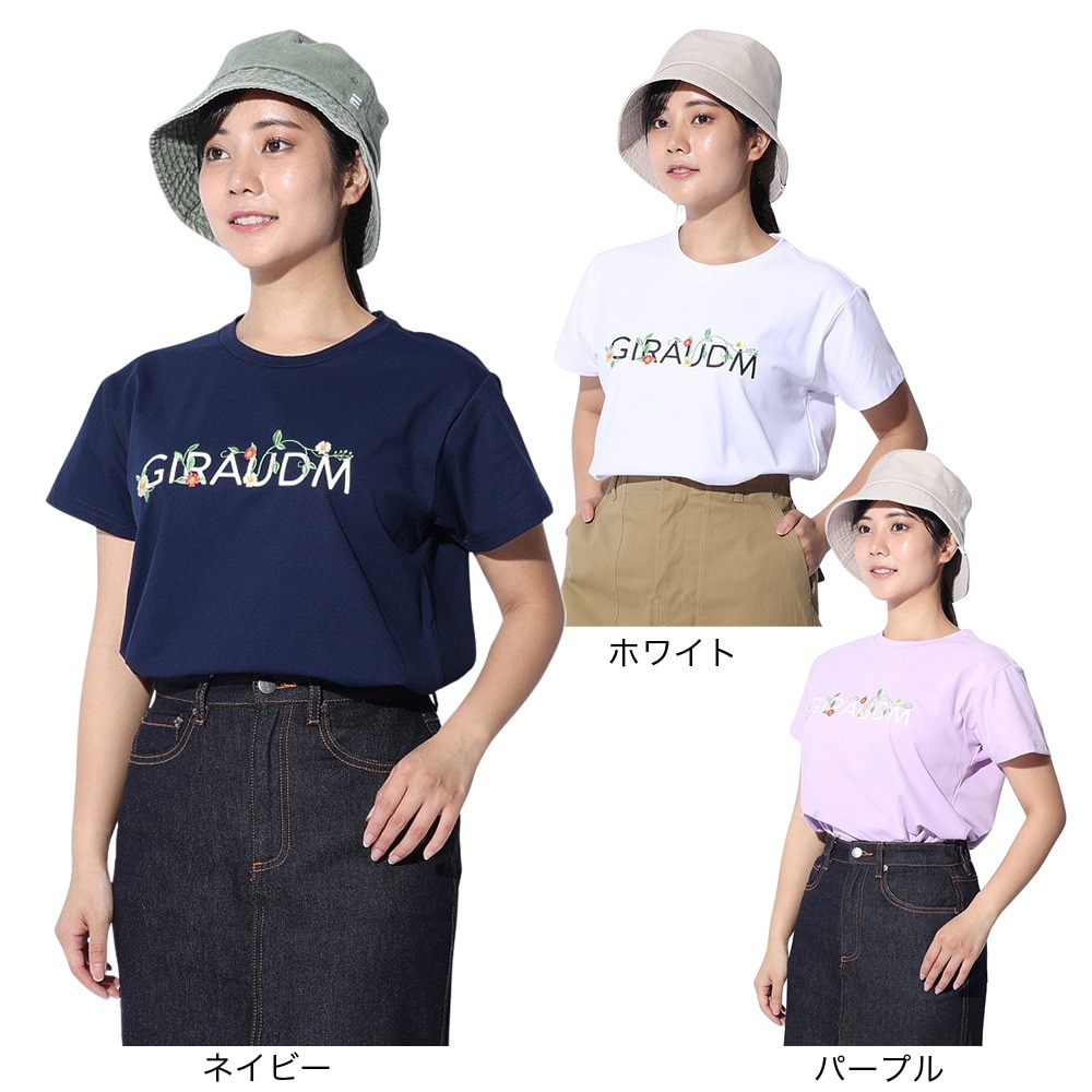 ジローム（GIRAUDM）（レディース）ドライプラス ジャージ プリント Tシャツ CT4S0052-TR864-GRCD PUL