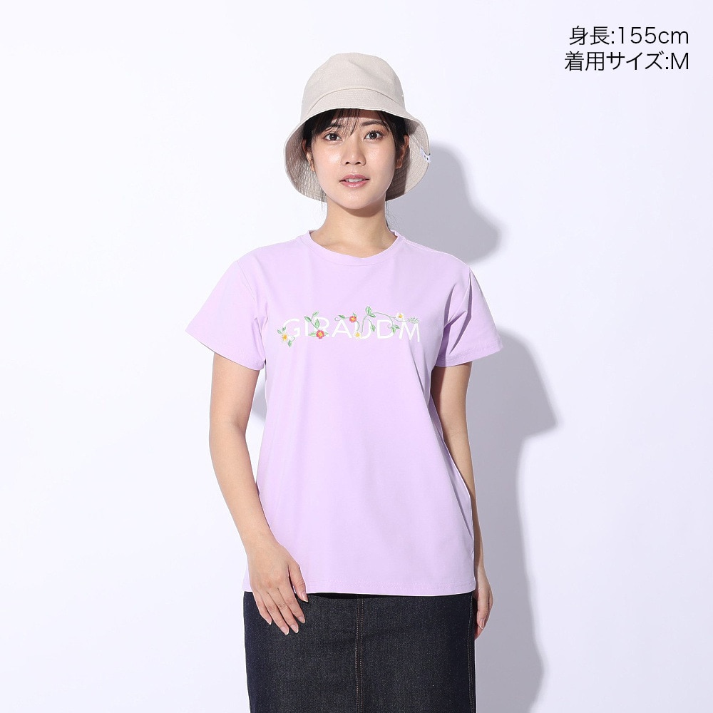 ジローム（GIRAUDM）（レディース）ドライプラス ジャージ プリント Tシャツ CT4S0052-TR864-GRCD PUL