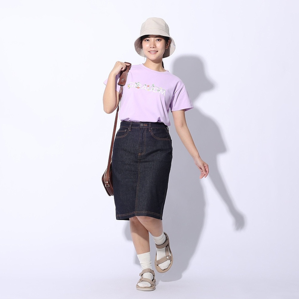 ジローム（GIRAUDM）（レディース）ドライプラス ジャージ プリント Tシャツ CT4S0052-TR864-GRCD PUL