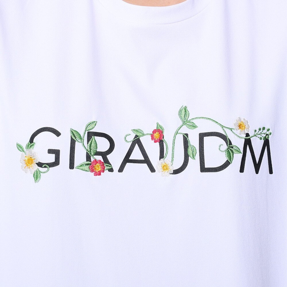 ジローム（GIRAUDM）（レディース）ドライプラス ジャージ プリント Tシャツ CT4S0052-TR864-GRCD WHT