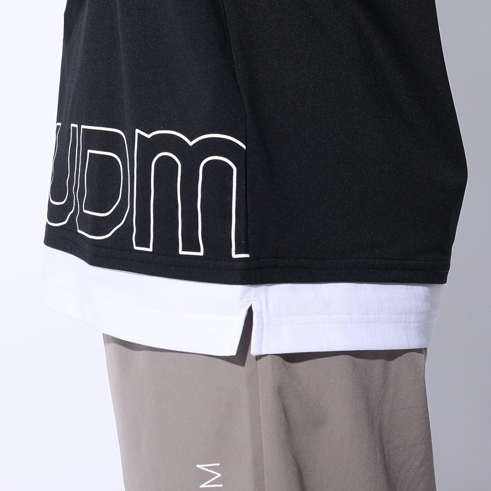 ジローム（GIRAUDM）（レディース）ドライプラス ジャージ プリント Tシャツ CT4S0053-TR864-GRCD BLK