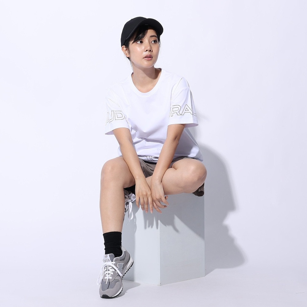 ジローム（GIRAUDM）（レディース）ドライプラス ジャージ プリント Tシャツ CT4S0053-TR864-GRCD WHT