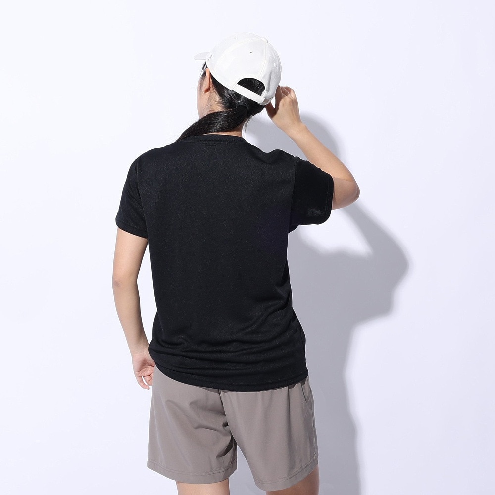 ジローム（GIRAUDM）（レディース）ドライプラス プリント メッシュ Tシャツ CT4S0054-TR864-GRCD BLK
