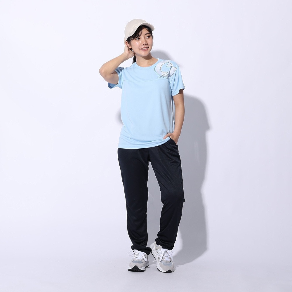 ジローム（GIRAUDM）（レディース）ドライプラス プリント メッシュ Tシャツ CT4S0054-TR864-GRCD LBLU