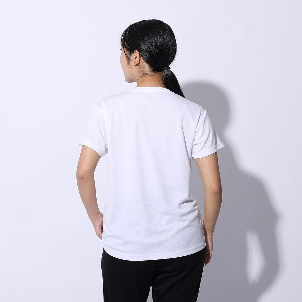 ジローム（GIRAUDM）（レディース）ドライプラス プリント メッシュ Tシャツ CT4S0054-TR864-GRCD WHT