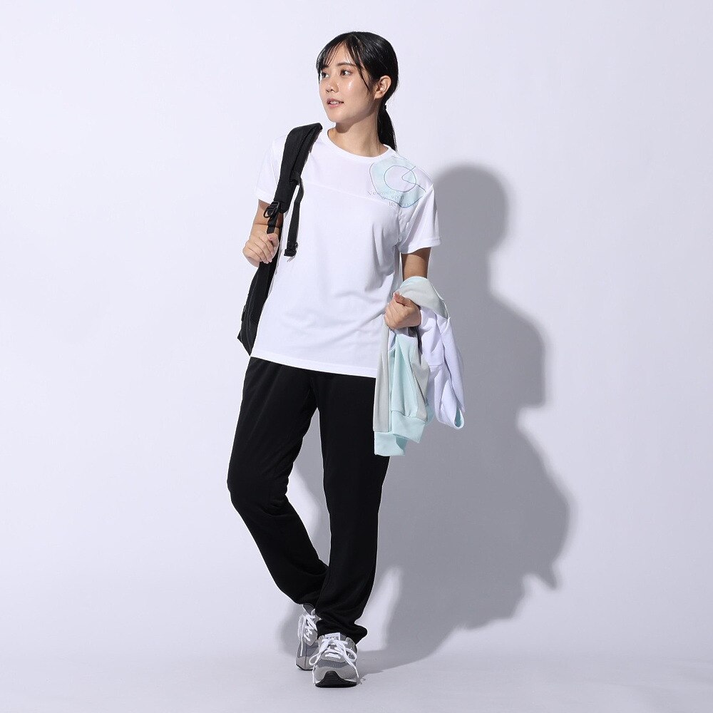 ジローム（GIRAUDM）（レディース）ドライプラス プリント メッシュ Tシャツ CT4S0054-TR864-GRCD WHT