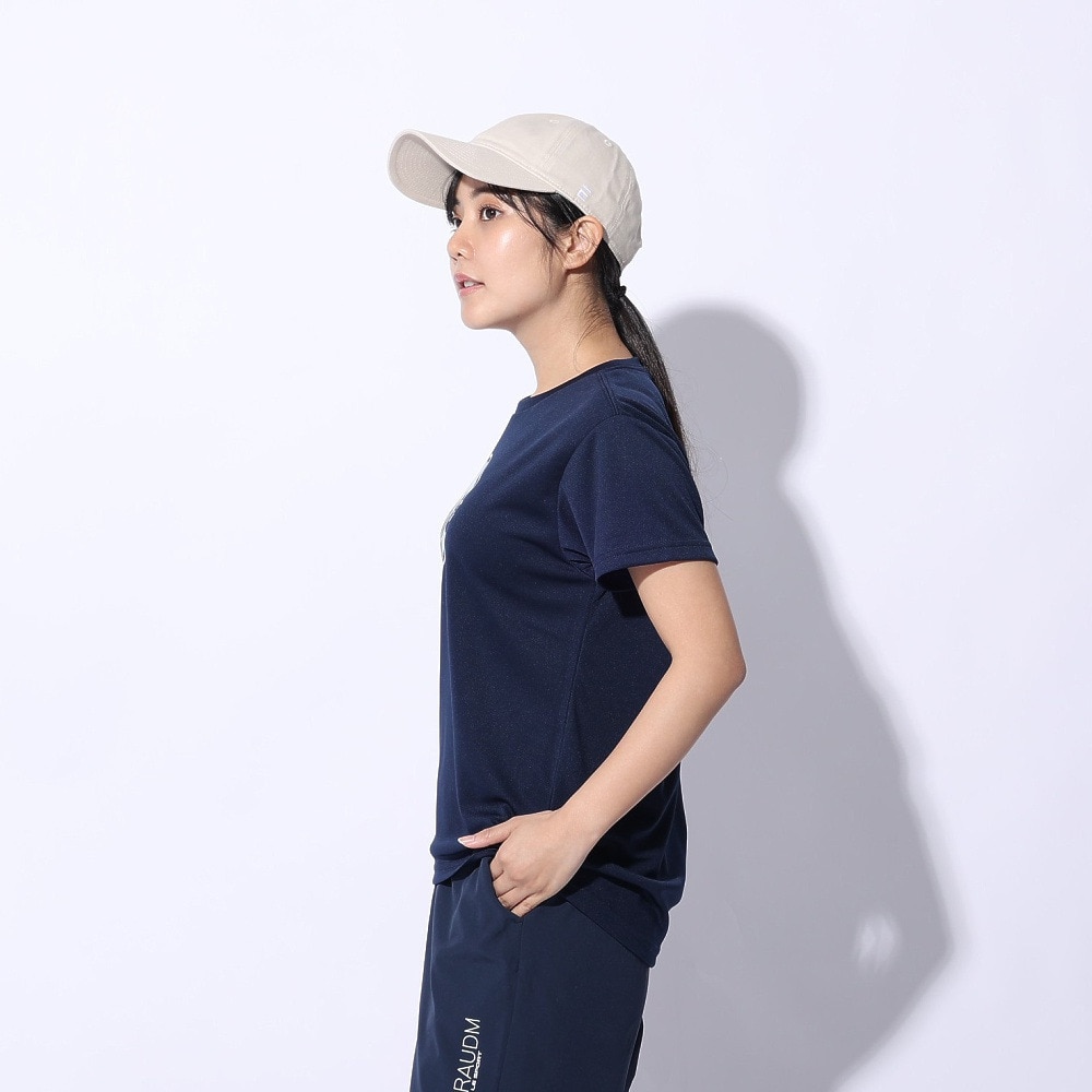 ジローム（GIRAUDM）（レディース）ドライプラス プリントメッシュ Tシャツ CT4S0055-TR864-GRCD NVY