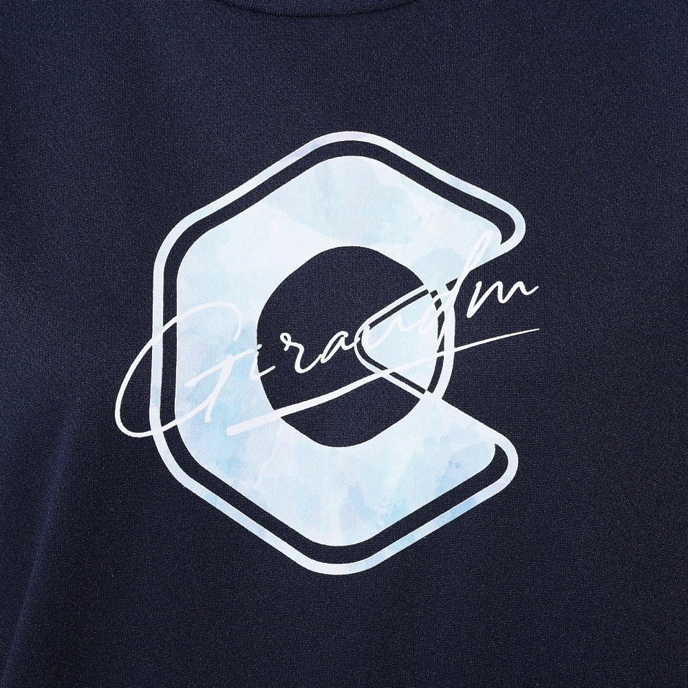 ジローム（GIRAUDM）（レディース）ドライプラス プリントメッシュ Tシャツ CT4S0055-TR864-GRCD NVY