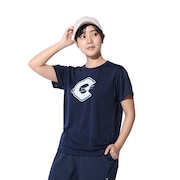 ジローム（GIRAUDM）（レディース）ドライプラス プリントメッシュ Tシャツ CT4S0055-TR864-GRCD NVY