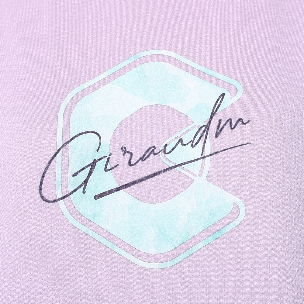 ジローム（GIRAUDM）（レディース）ドライプラス プリントメッシュ Tシャツ CT4S0055-TR864-GRCD PUL