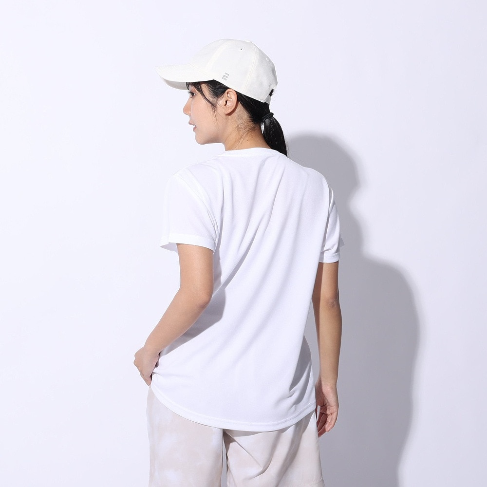 ジローム（GIRAUDM）（レディース）ドライプラス プリントメッシュ Tシャツ CT4S0055-TR864-GRCD WHT