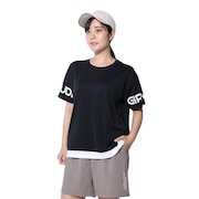(レディース)ドライプラス プリントメッシュ Tシャツ CT4S0057-TR864-GRCD