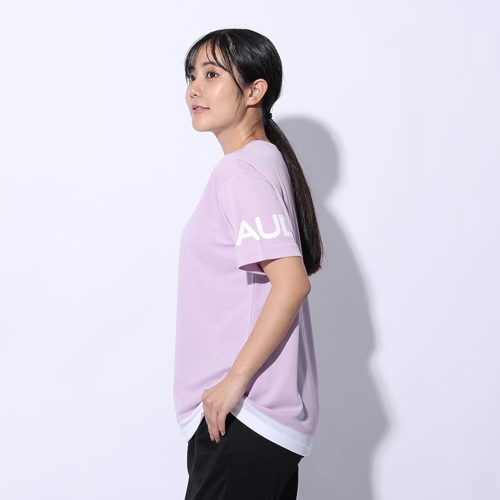 ジローム（GIRAUDM）（レディース）ドライプラス プリントメッシュ Tシャツ CT4S0057-TR864-GRCD PUL