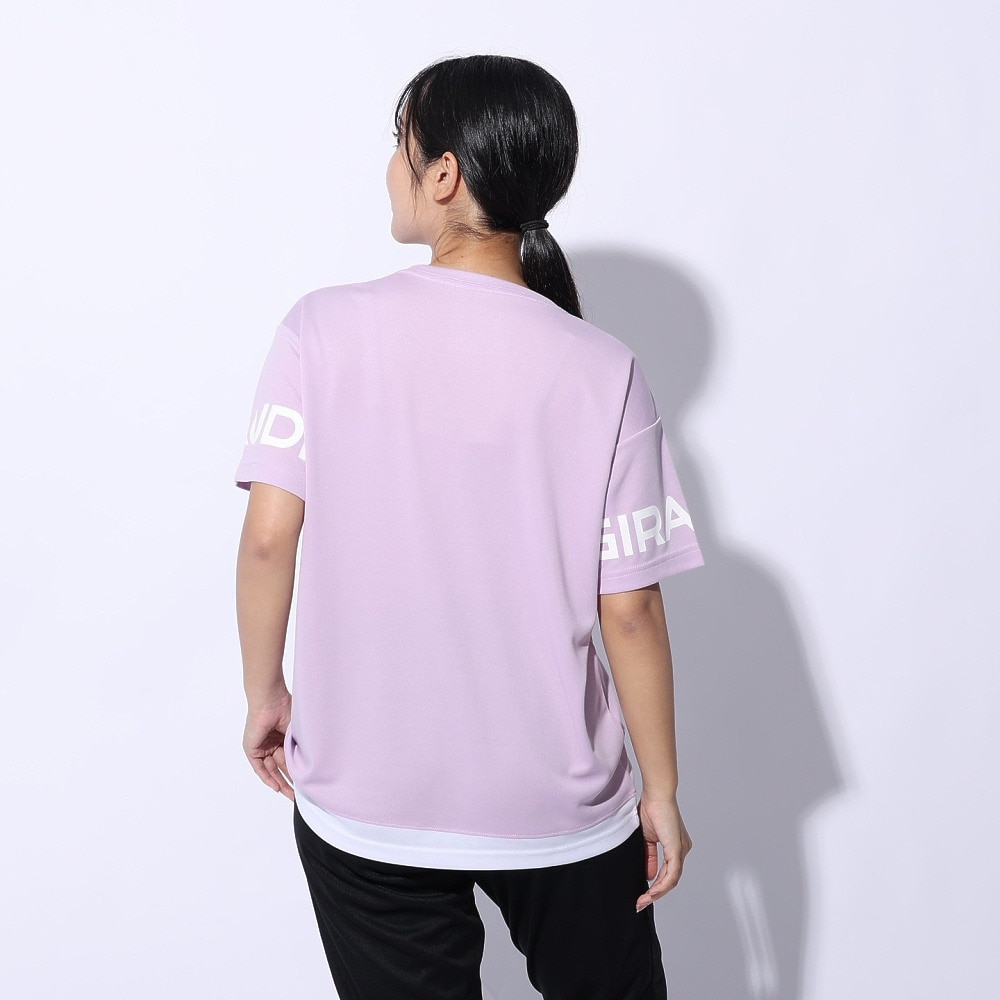 ジローム（GIRAUDM）（レディース）ドライプラス プリントメッシュ Tシャツ CT4S0057-TR864-GRCD PUL