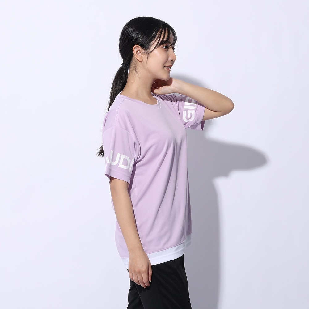 ジローム（GIRAUDM）（レディース）ドライプラス プリントメッシュ Tシャツ CT4S0057-TR864-GRCD PUL